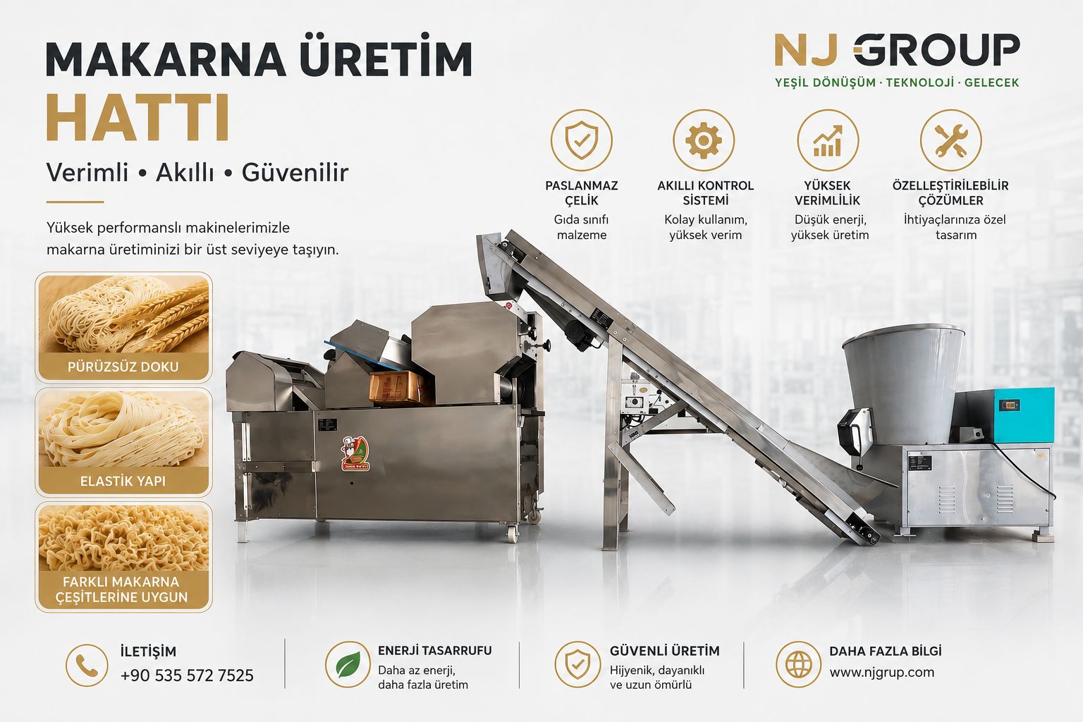 Makarna üretim hattı